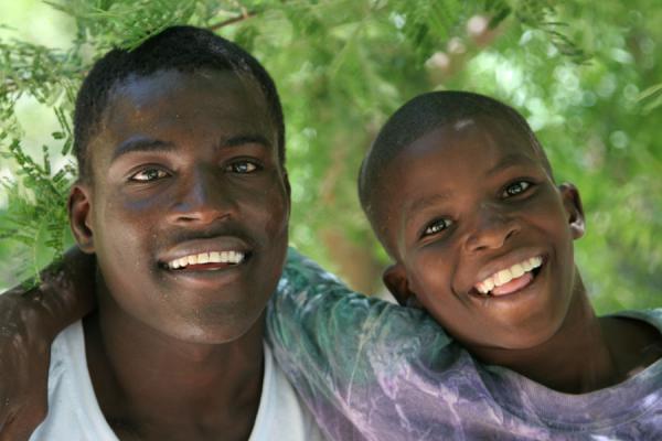 Happy Haitian boys
